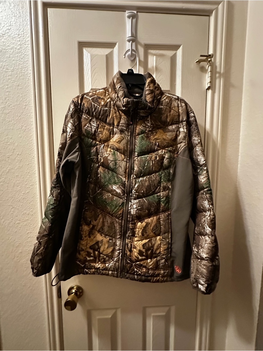 Game Winner Realtree Camo Puffer Jacket Women's XL Down Fill Full Zip Hunting